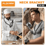 Plokama CX-60 Phone & Camera Neck Mount – Flexible Hands-Free Silicone Bracket For Stable Cinematic Vlogging & POV Shooting - Image 2