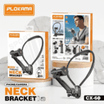 Plokama CX-60 Phone & Camera Neck Mount – Flexible Hands-Free Silicone Bracket For Stable Cinematic Vlogging & POV Shooting