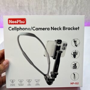 Neepho NP-G2 Neck Mount Holder – Hands-Free Mobile & Camera Vlogging Stand (360° Rotation, Universal Compatibility)