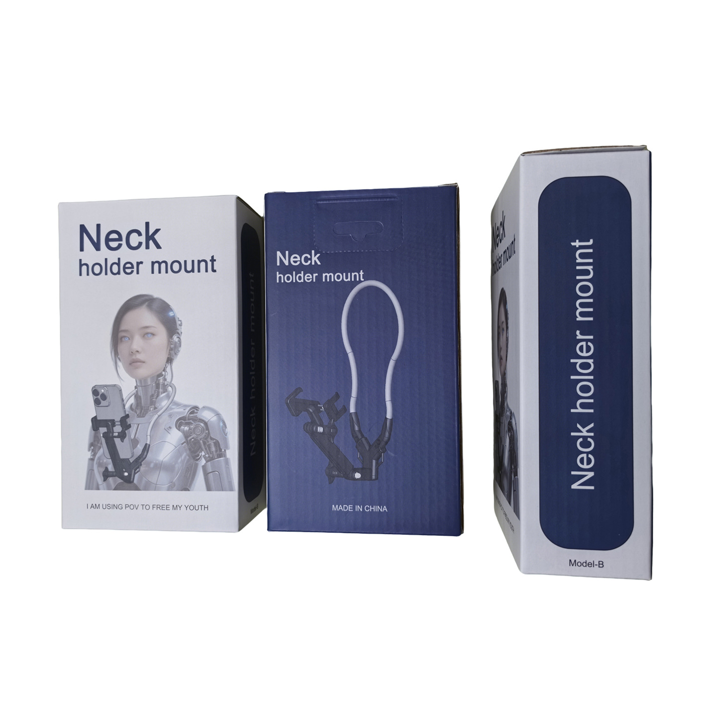 360° Adjustable Neck Holder Mount – Hands Free Vlogging Stand With Safety Belt - Image 4