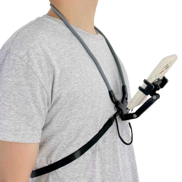 360° Adjustable Neck Holder Mount – Hands-Free Silicone Bracket
