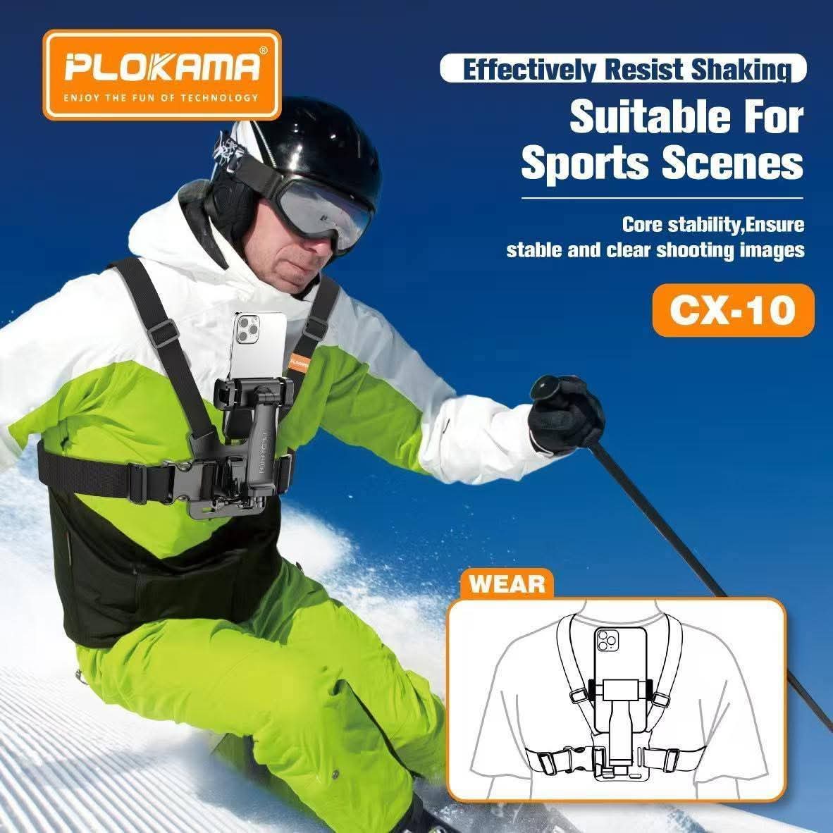 PLOKAMA CX-10 Chest Mount Phone Holder - Image 4