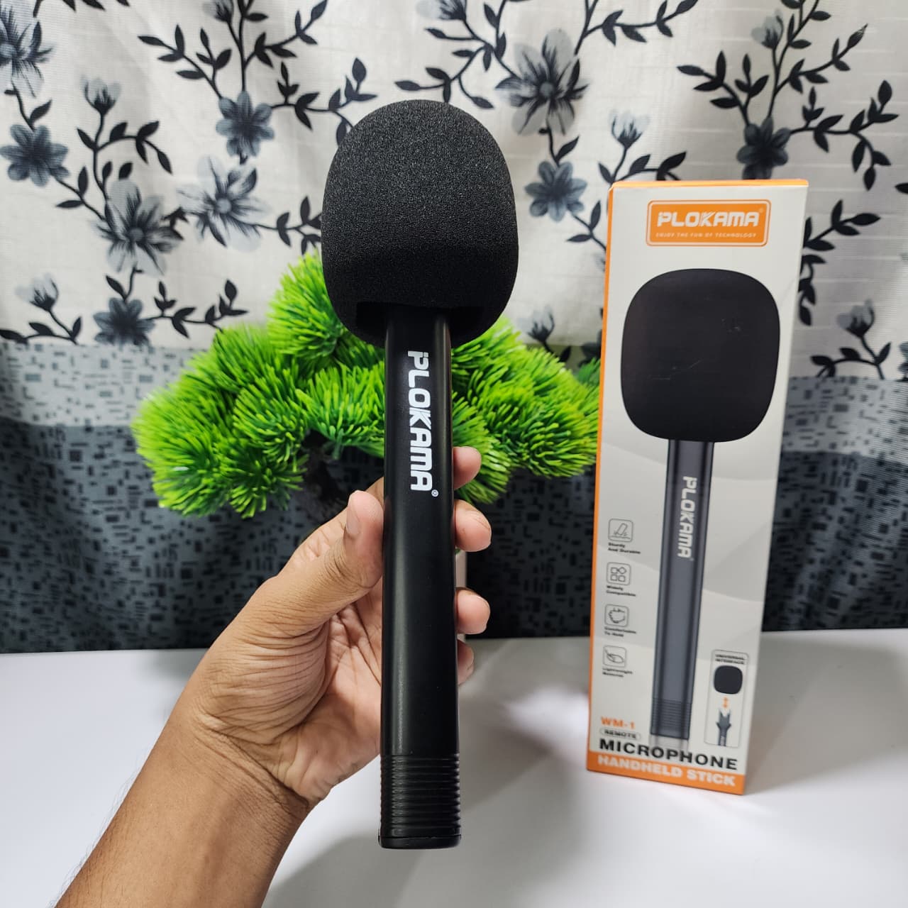 Plokama WM1 Professional Interview Microphone Handle With Windproof Cover - Image 2