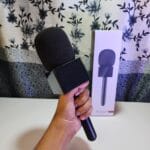 Interview Wireless Lavalier Microphone Handheld Adapter With Square Logo Box (Microphone Not Included) - Image 2