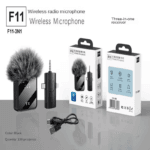 F11-2 Professional Dual Wireless Lavalier Microphone – 3-in-1 Compatible for iPhone, Android & Camera - Image 3