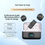 SX21 Premium Wireless Microphone with Magnetic Attachment – Conference, Vlog & Interview Recording Mic - Image 2