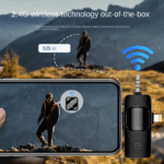 F11-2 Professional Dual Wireless Lavalier Microphone – 3-in-1 Compatible for iPhone, Android & Camera - Image 4