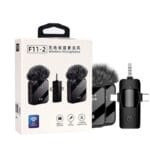 F11-2 Professional Dual Wireless Lavalier Microphone – 3-in-1 Compatible for iPhone, Android & Camera - Image 2