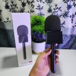 Professional Interview Kit Combo – Microphone Holder with Logo Box + K8 Wireless Microphone - Image 2